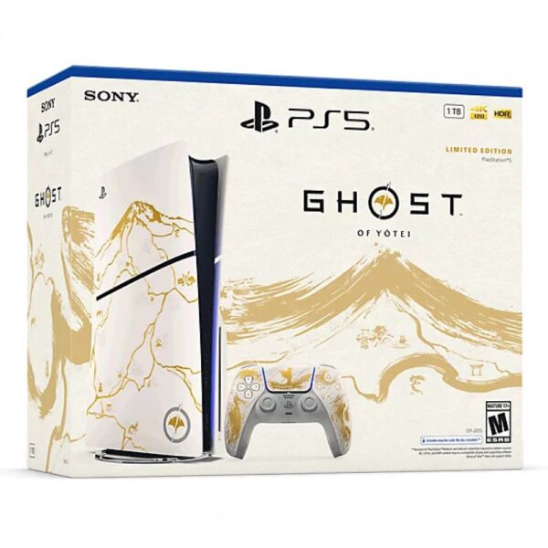 PS5 اسلیم Limited Edition بازی Ghost of Yotei طلایی