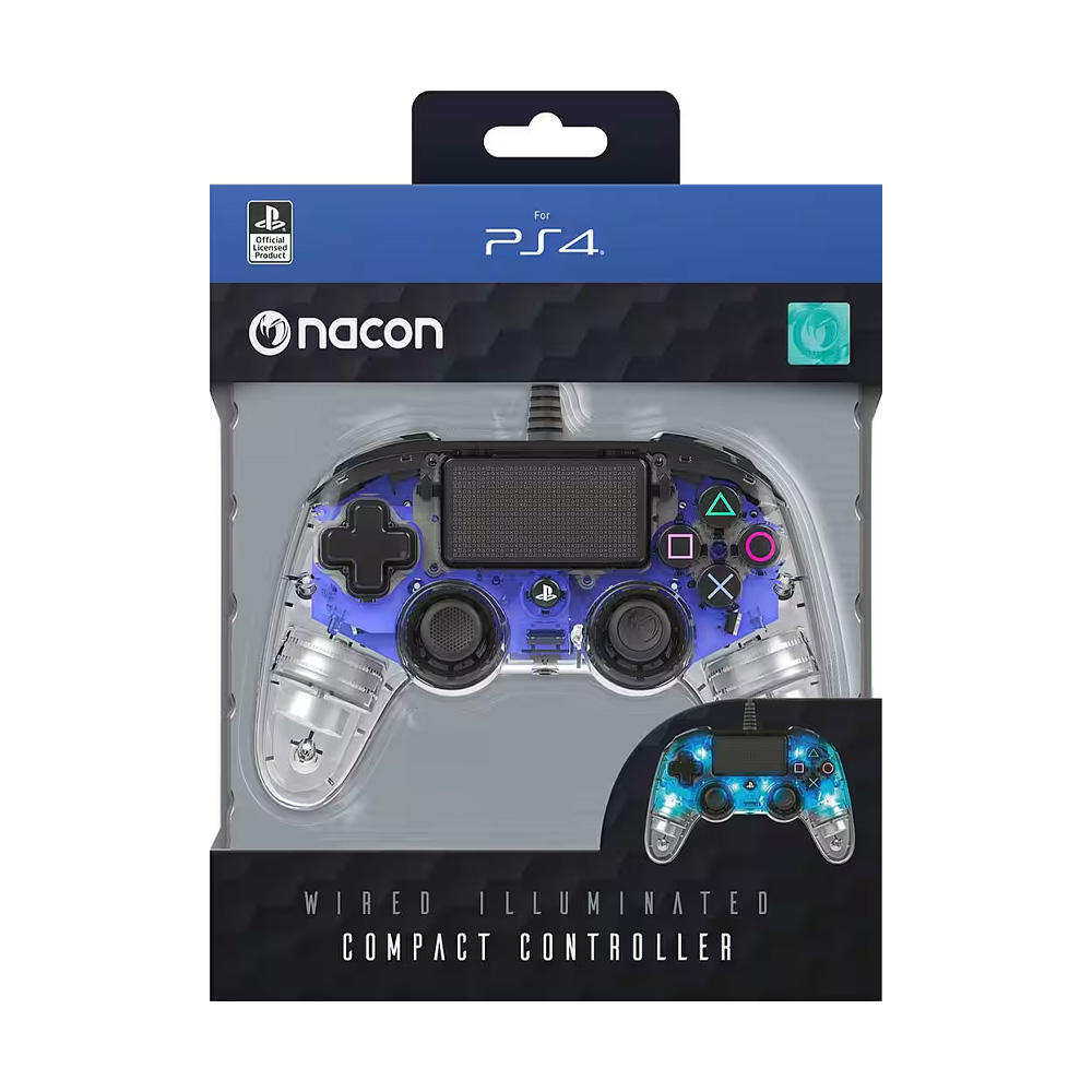 Nacon Wired Illumination Compact Controller - Blue