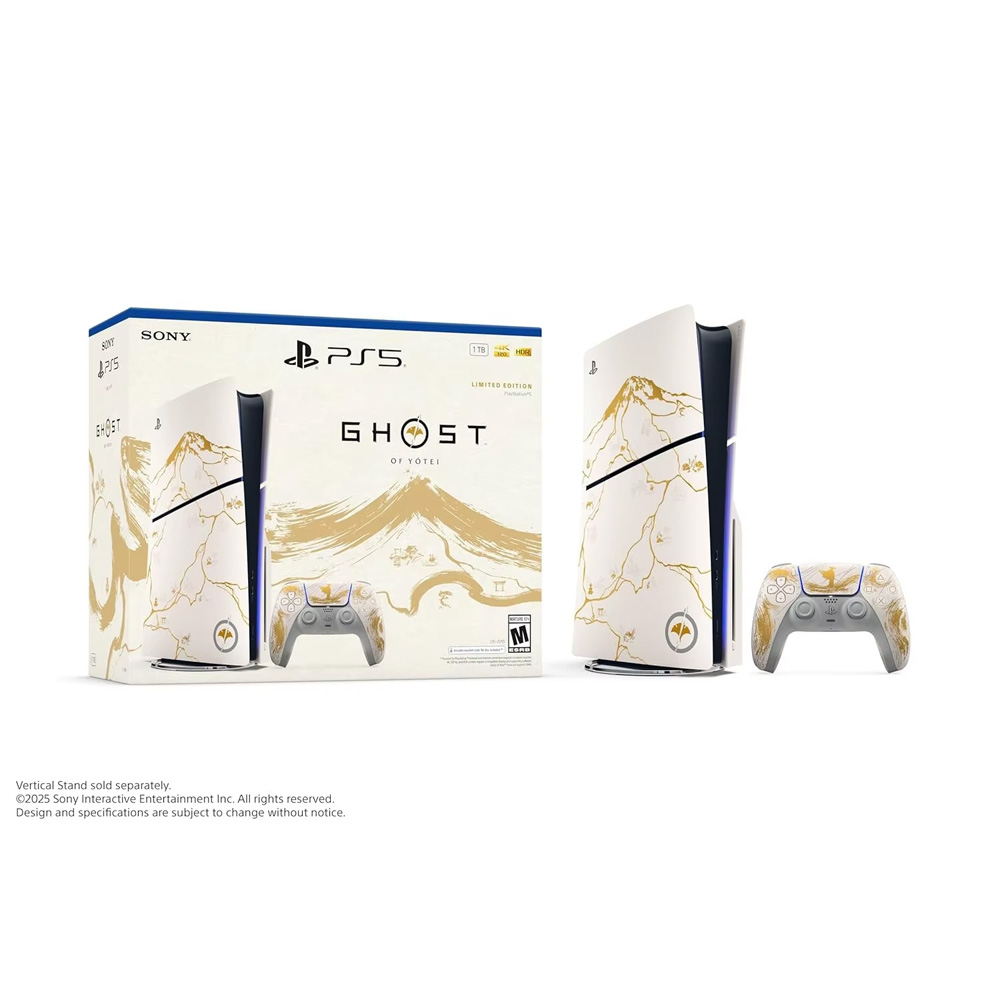 بسته بندی PS5 Slim Ghost of Yotei Gold Limited Edition