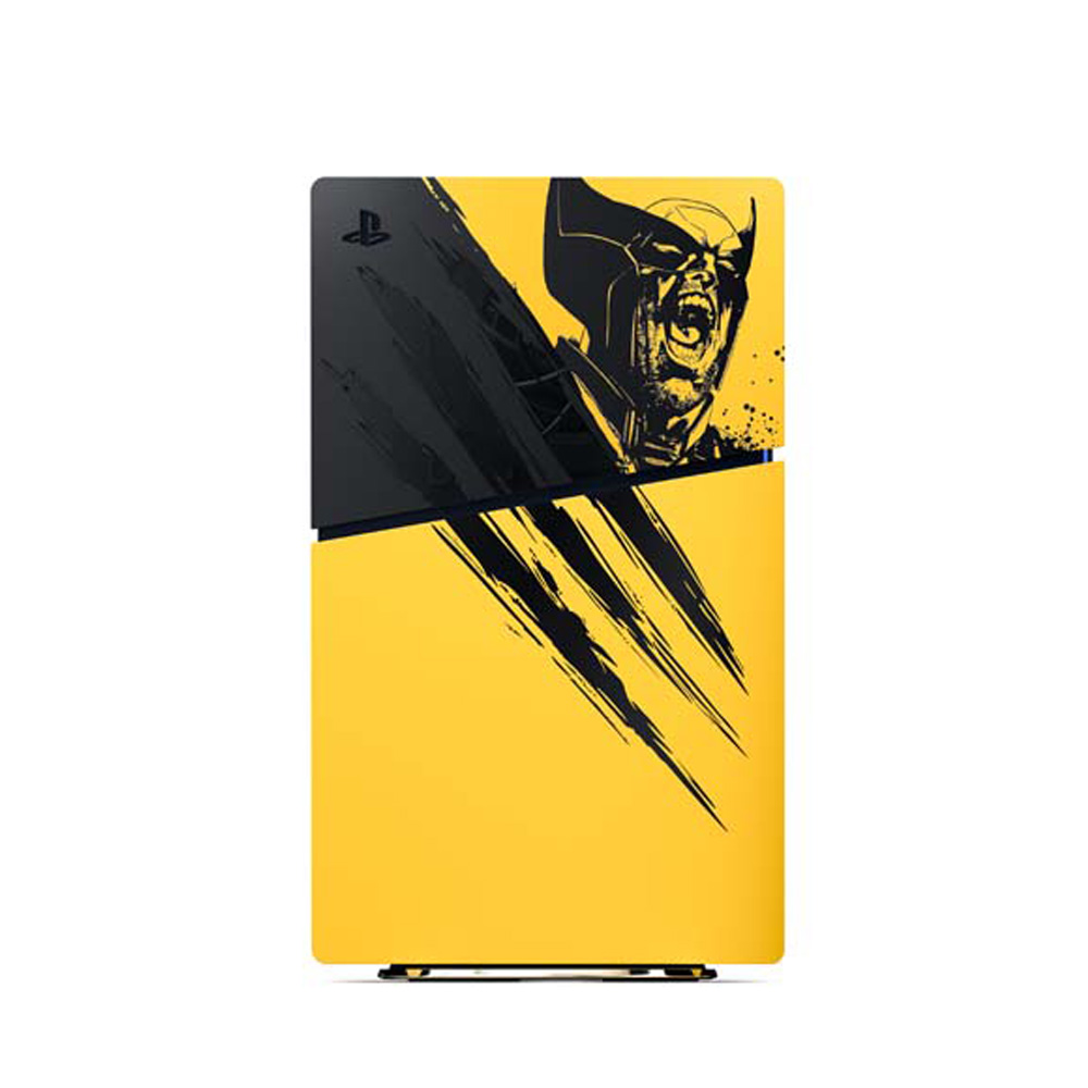 پلی استیشن 5 اسلیم دیجیتال طرح Wolverine از نمای جانبی